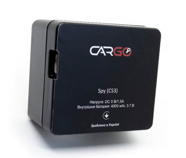 GPS трекер CARGO Spy CS3 працює на автономній батареї до 1000 днів