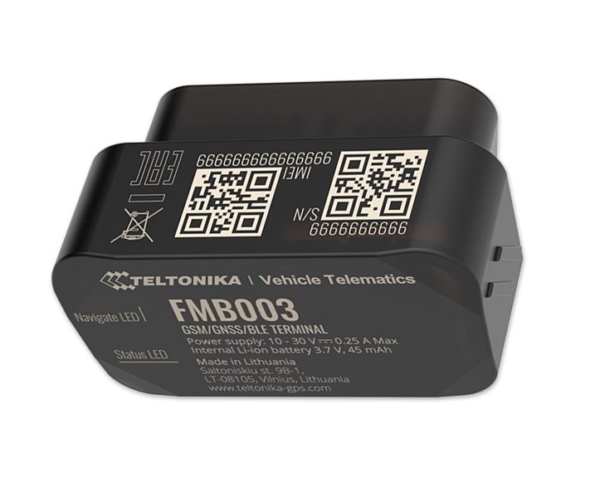 Teltonika FMB003 вид сзади