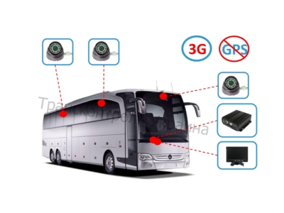 Комплект відеоспостереження на автобус (Online - 3G)