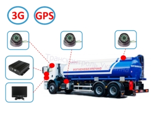 Комплект видеонаблюдения на бензовоз (Online - 3G+GPS)